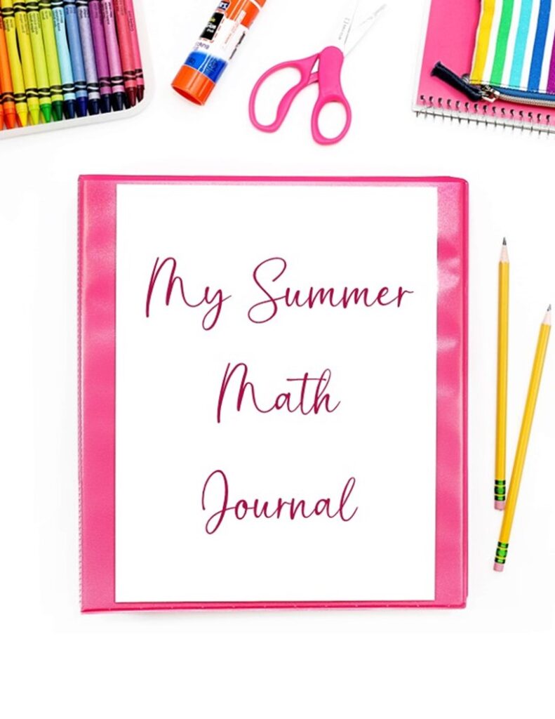 prevent math learning loss with fun activities like creating a math journal and recording types of math used in every day activities