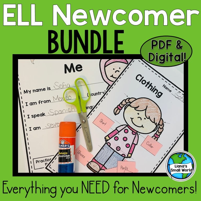 ELL Newcomer Bundle of Activities Packet by Liana's Small World